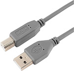 Кабель Vivanco USB 2.0 А->В, 3.0м, серый Promostick (22227)