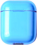 Чехол для наушников Eva Apple AirPods 1/2 - Прозрачно-Синий (CBAP24TRBL)