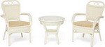 Комплект мебели Tetchair террасный ANDREA (с подушкой) ротанг, TCH White (белый), 13337