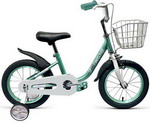 Велосипед Forward BARRIO 16 (1 ск.) 2020-2021, бирюзовый, 1BKW1K1C1009