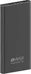 Портативное универсальное зарядное устройство Hiper Metal10K 10000mAh 2.4A 2xUSB темно-серый (METAL 10K SPACE GRAY)